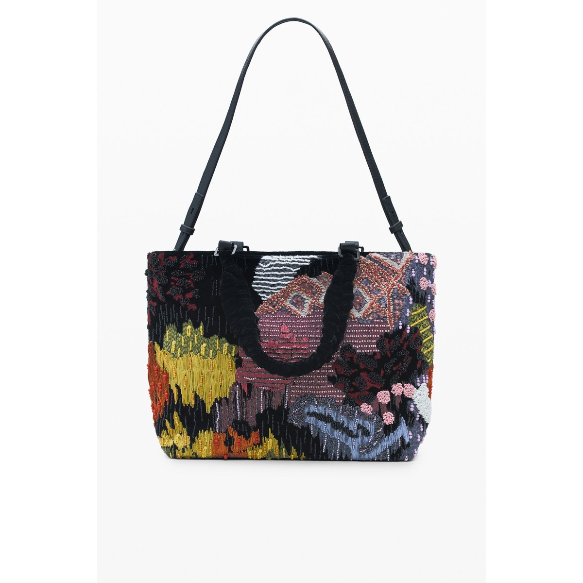 Sac à bandoulière moyen avec perles multicolore, DESIGUAL