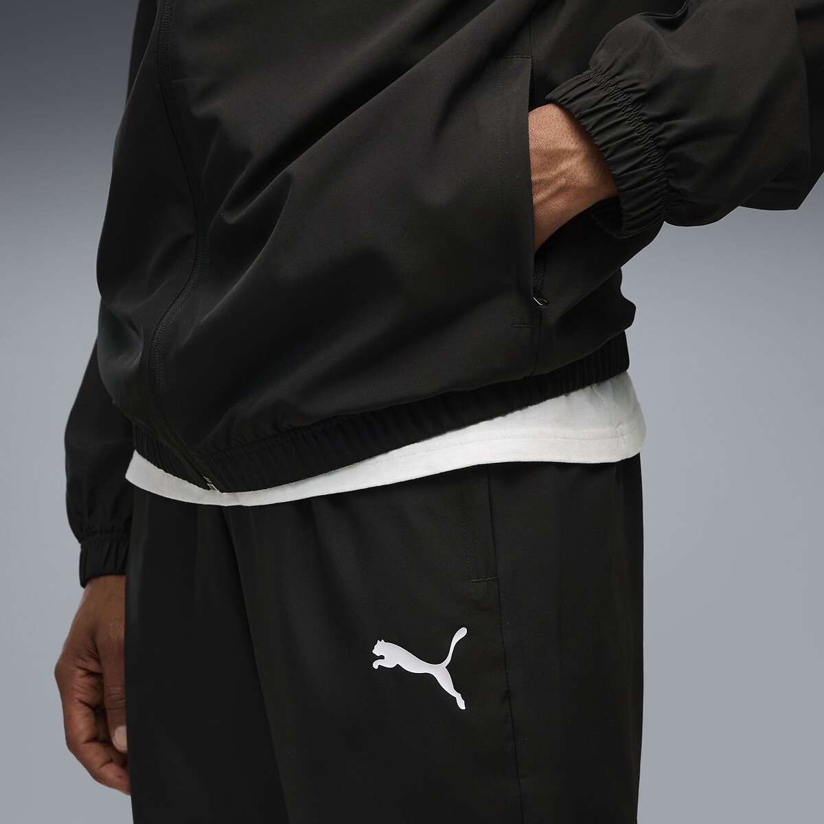 Ensemble de survêtement, Olympique de Marseille noir+blanc, PUMA