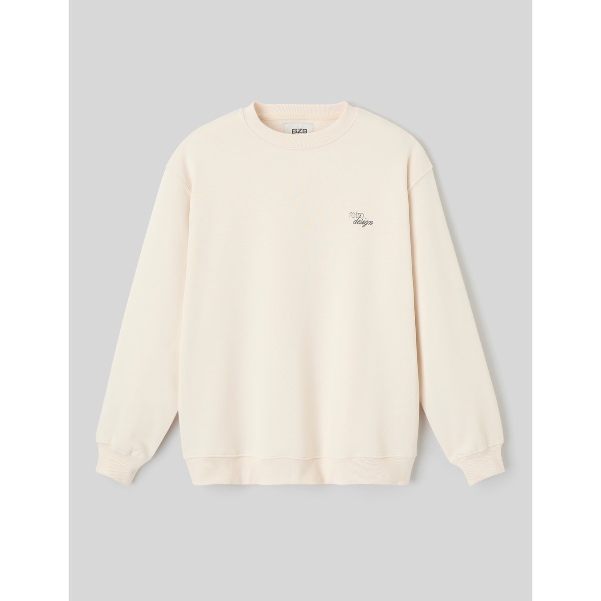 Sweat imprimé devant/dos naturel, BZB