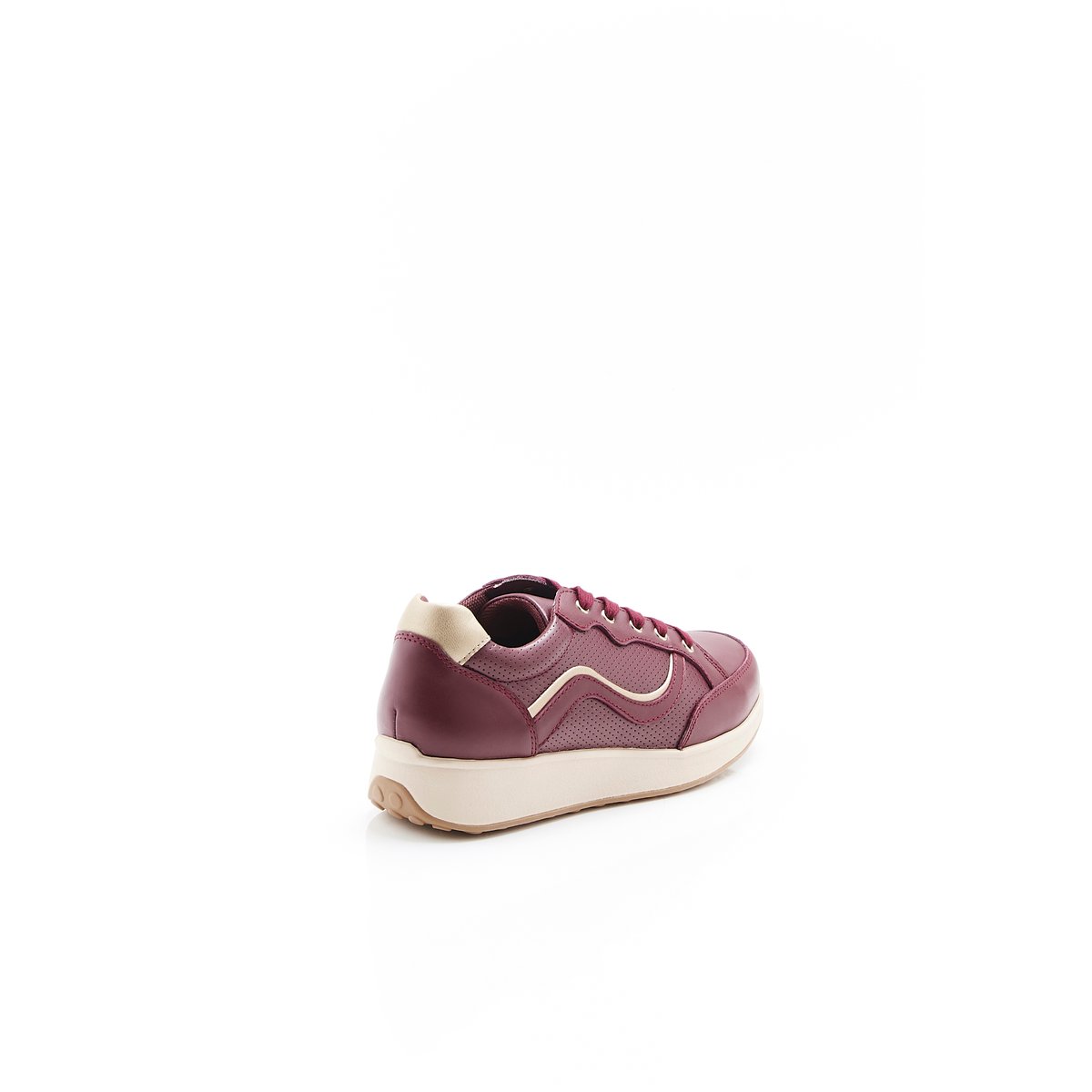 Baskets Amortyl détails brillants rouge bordeaux, DAMART