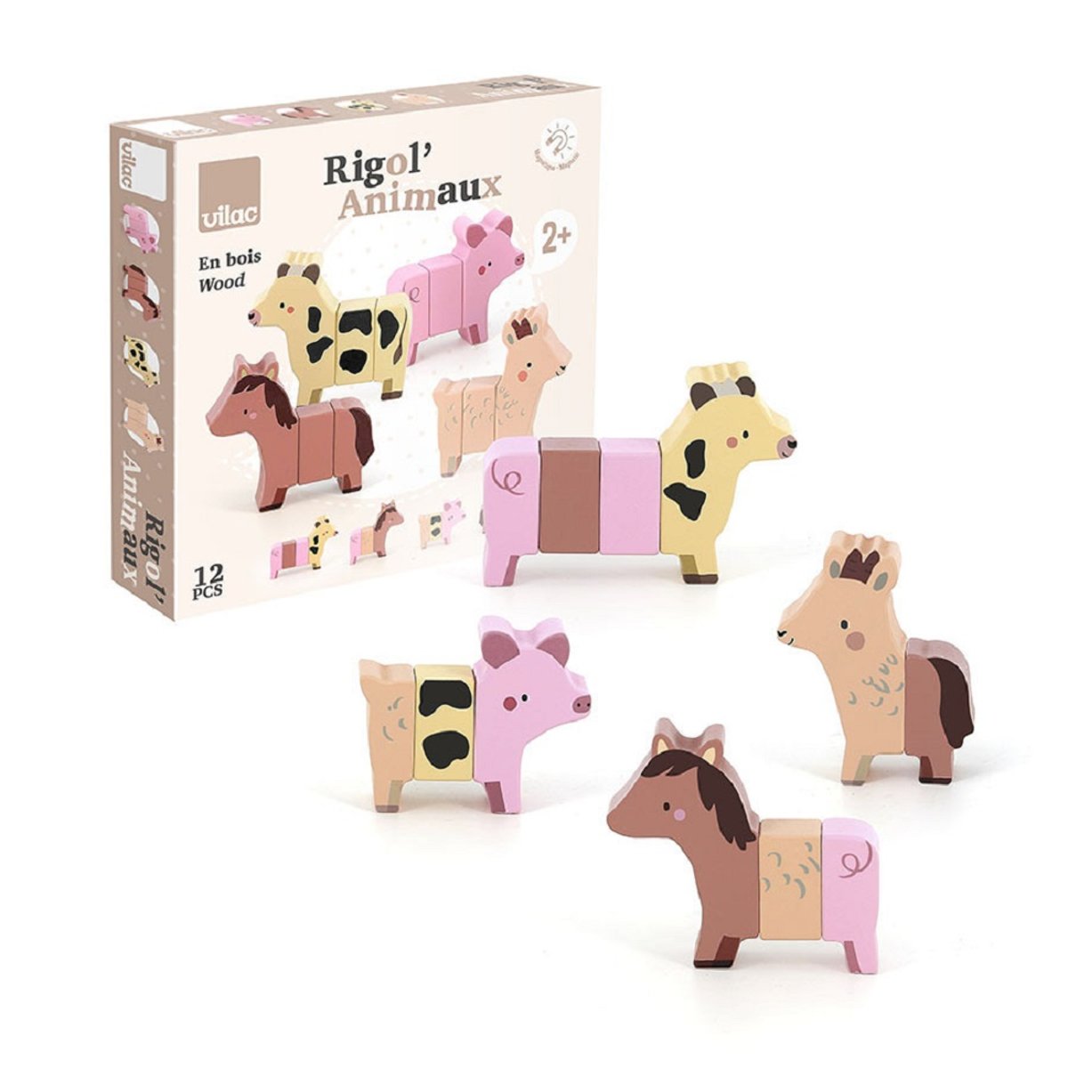 Rigol’animo de la ferme marron, VILAC