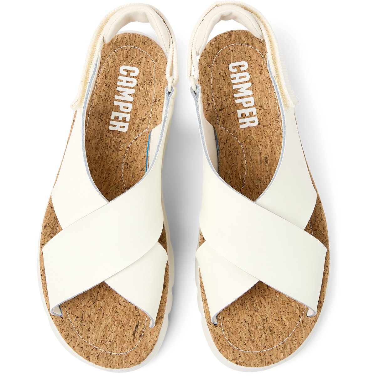 Sandales Oruga cuir blanc, CAMPER