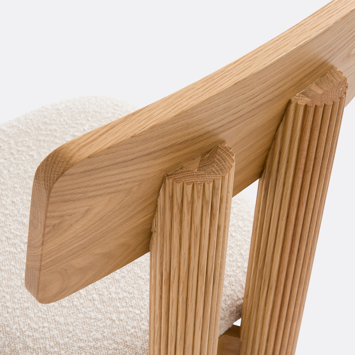 Chaise chêne et bouclette, Desna naturel, LA REDOUTE INTERIEURS