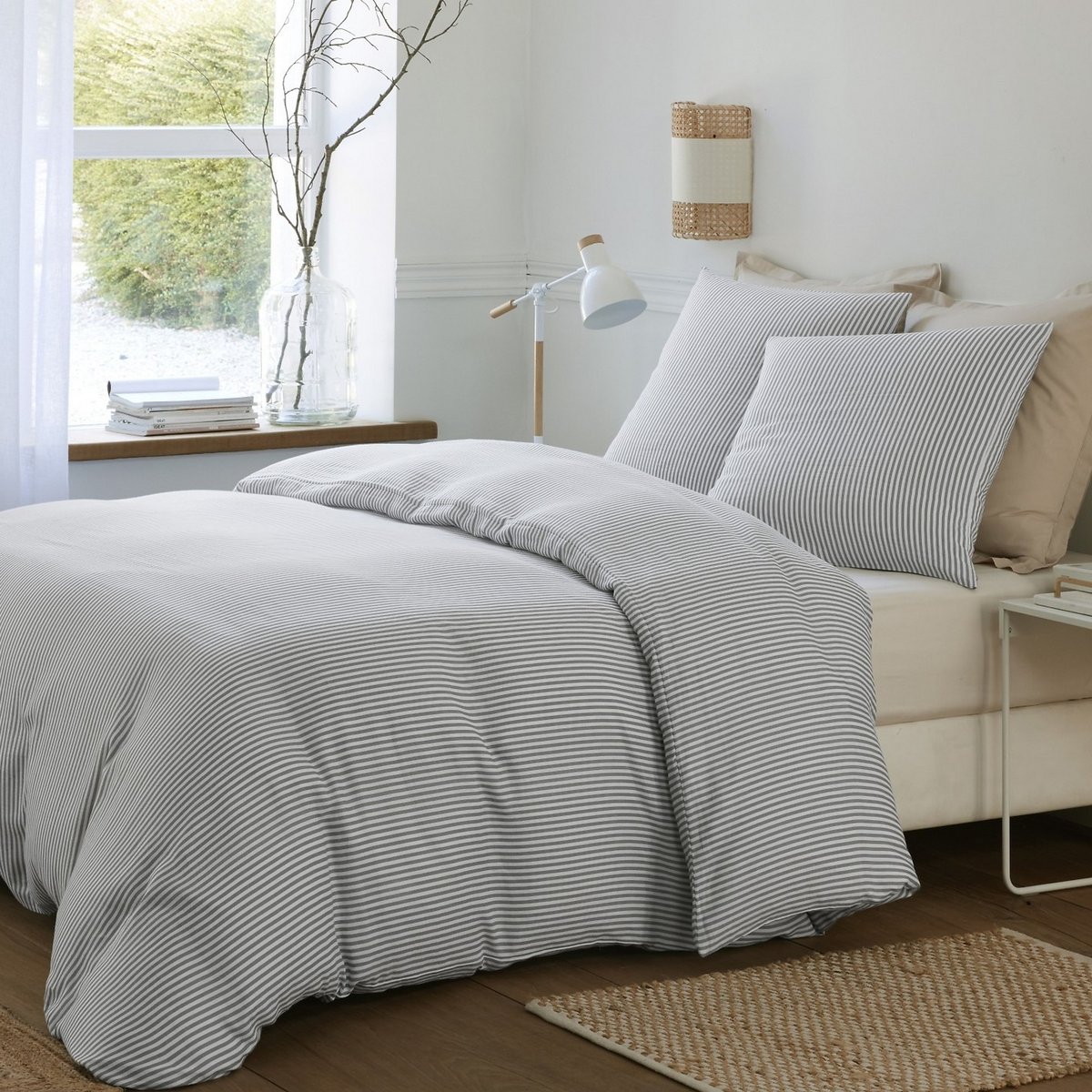 Parure de lit - Housse de couette + taie 100% Gaze de Coton multicolore, EDEN