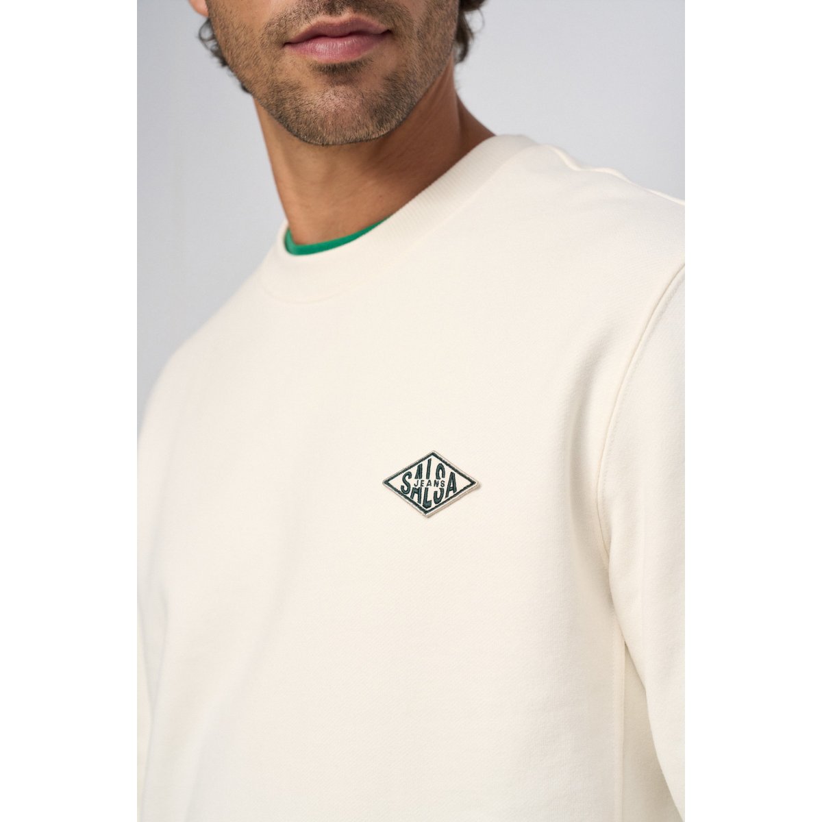 SWEAT AVEC LOGO beige, SALSA JEANS