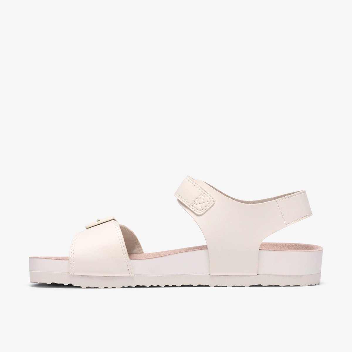 Sandales Synthétique Coupe Large BALI HEAT K blanc, CLARKS