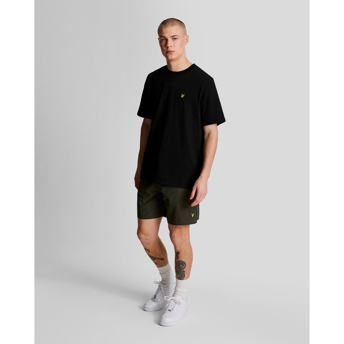 Short de bain Plain vert olive, LYLE & SCOTT