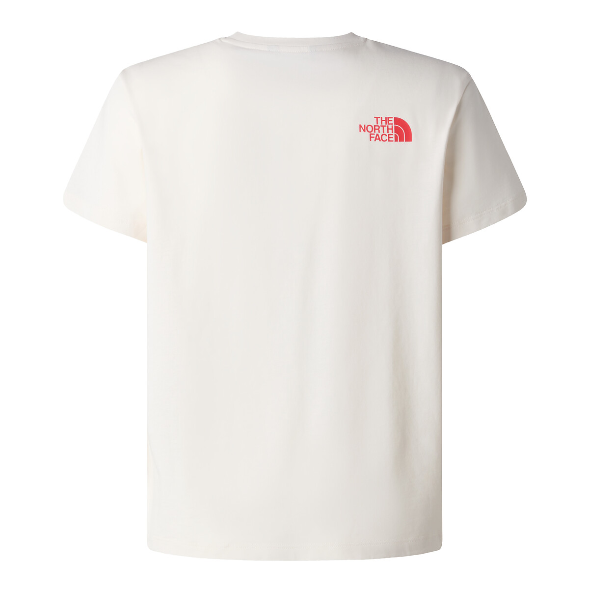T-shirt korte mouwen, logo op de borst ecru, THE NORTH FACE