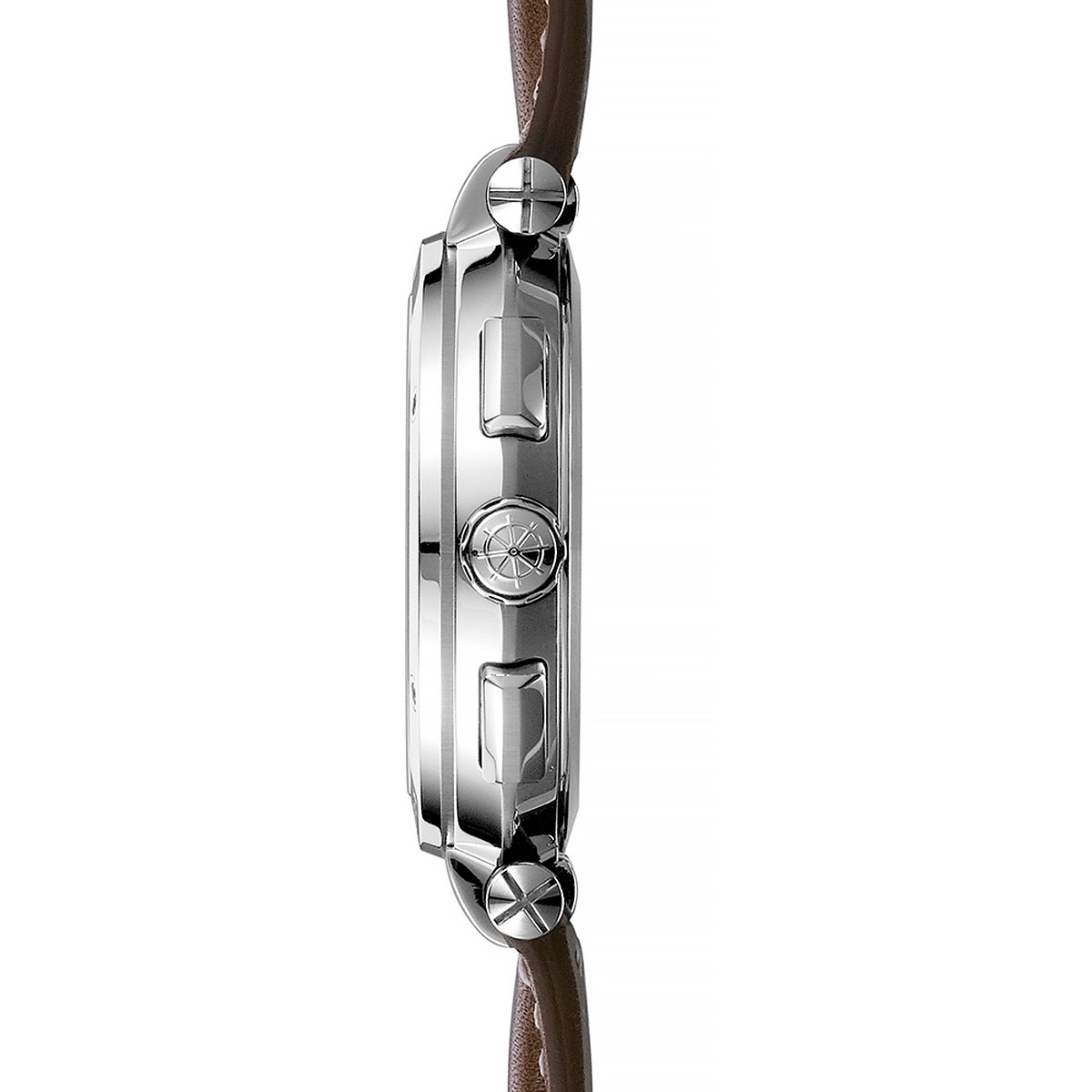 Montre Analogique NEWPORT argenté argenté marron, HERBELIN