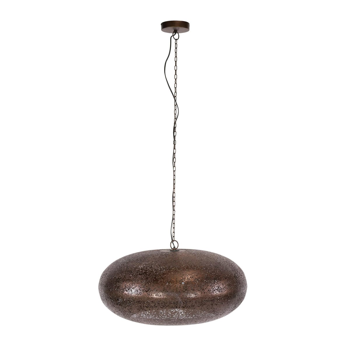 Suspension soucoupe vintage effet cuivre ancien Ø68 RALF cuivre, PIER IMPORT