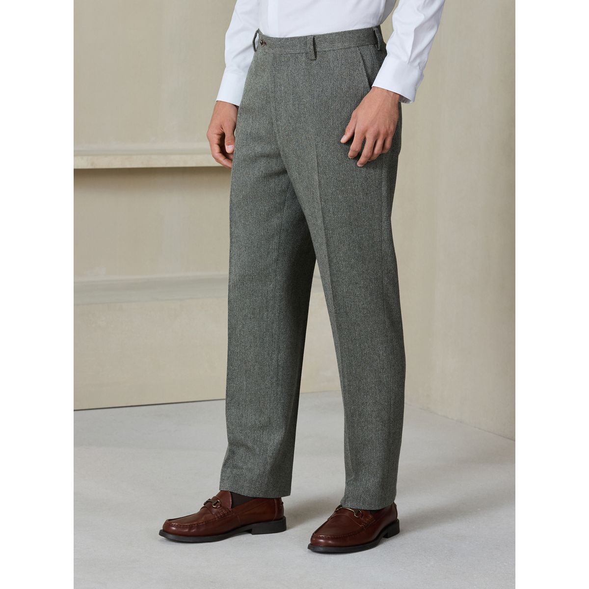 Pantalon standard laine nova fides vert sauge, NEXT