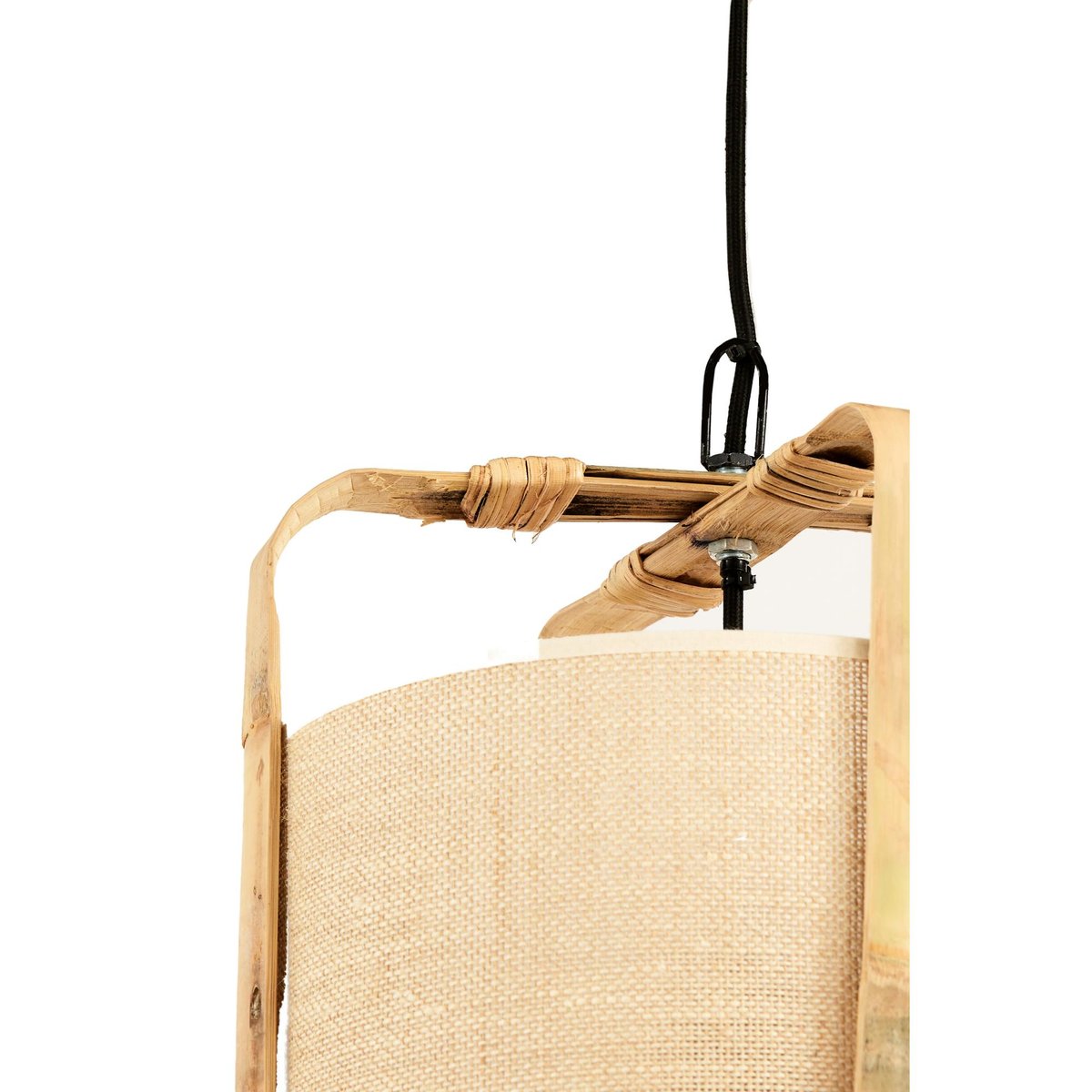 Lampe Suspendue Bambou SENDAI beige, LIGHT & LIVING 