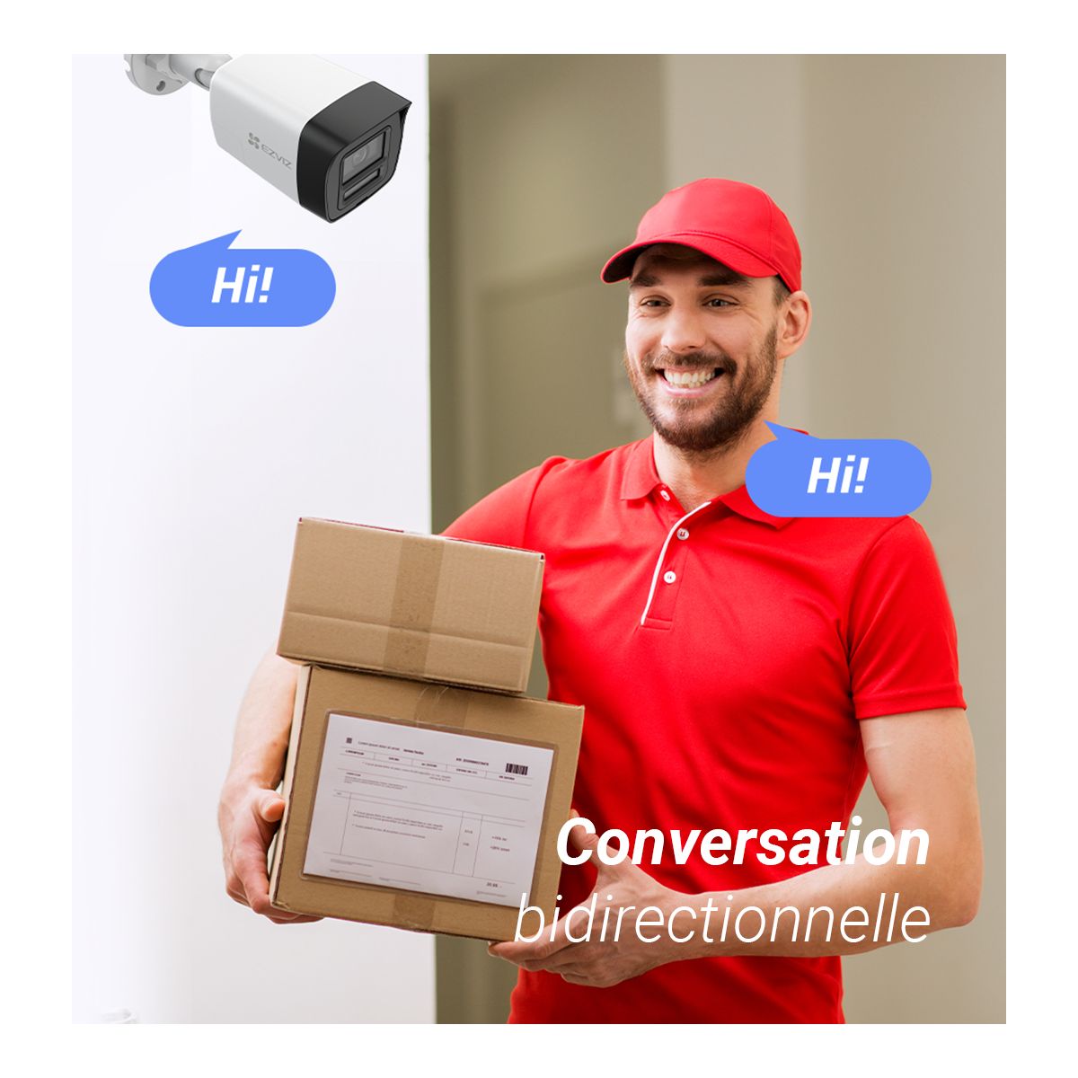 Caméra de surveillance H3K 4K PoE couleur unique, EZVIZ