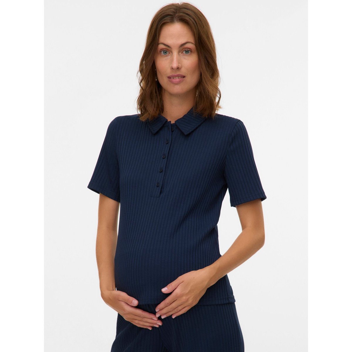 Blouse navy blazer, MAMA LICIOUS