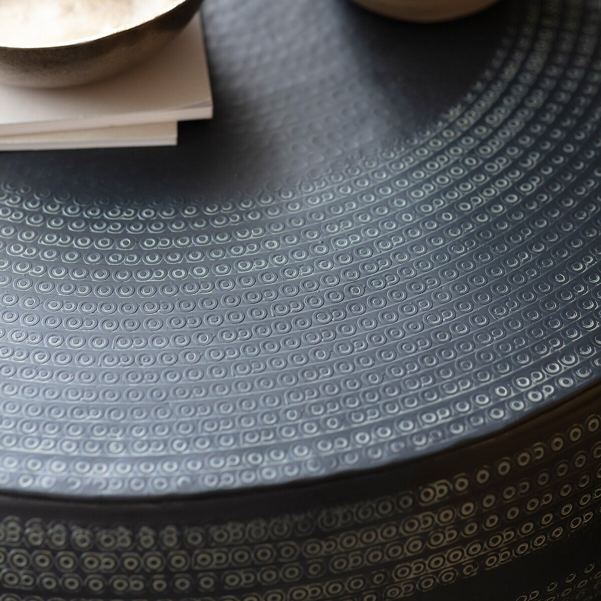 Sikar Boho Embossed Coffee Table grey, SO'HOME