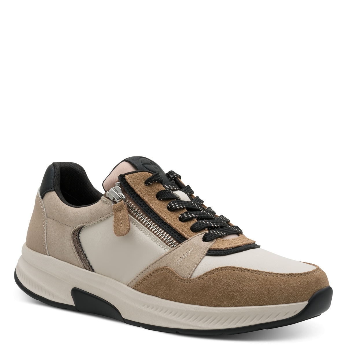 Basket talon bloc marron nature, TAMARIS