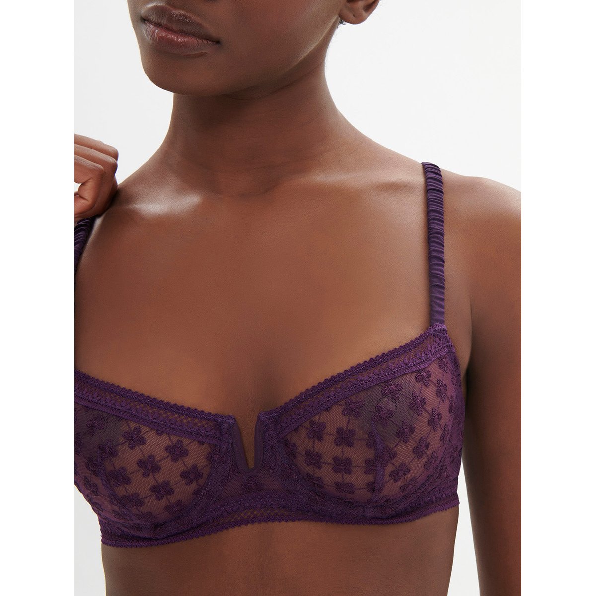 Soutien-gorge corbeille, HORTENSE violet, SIMONE PERELE