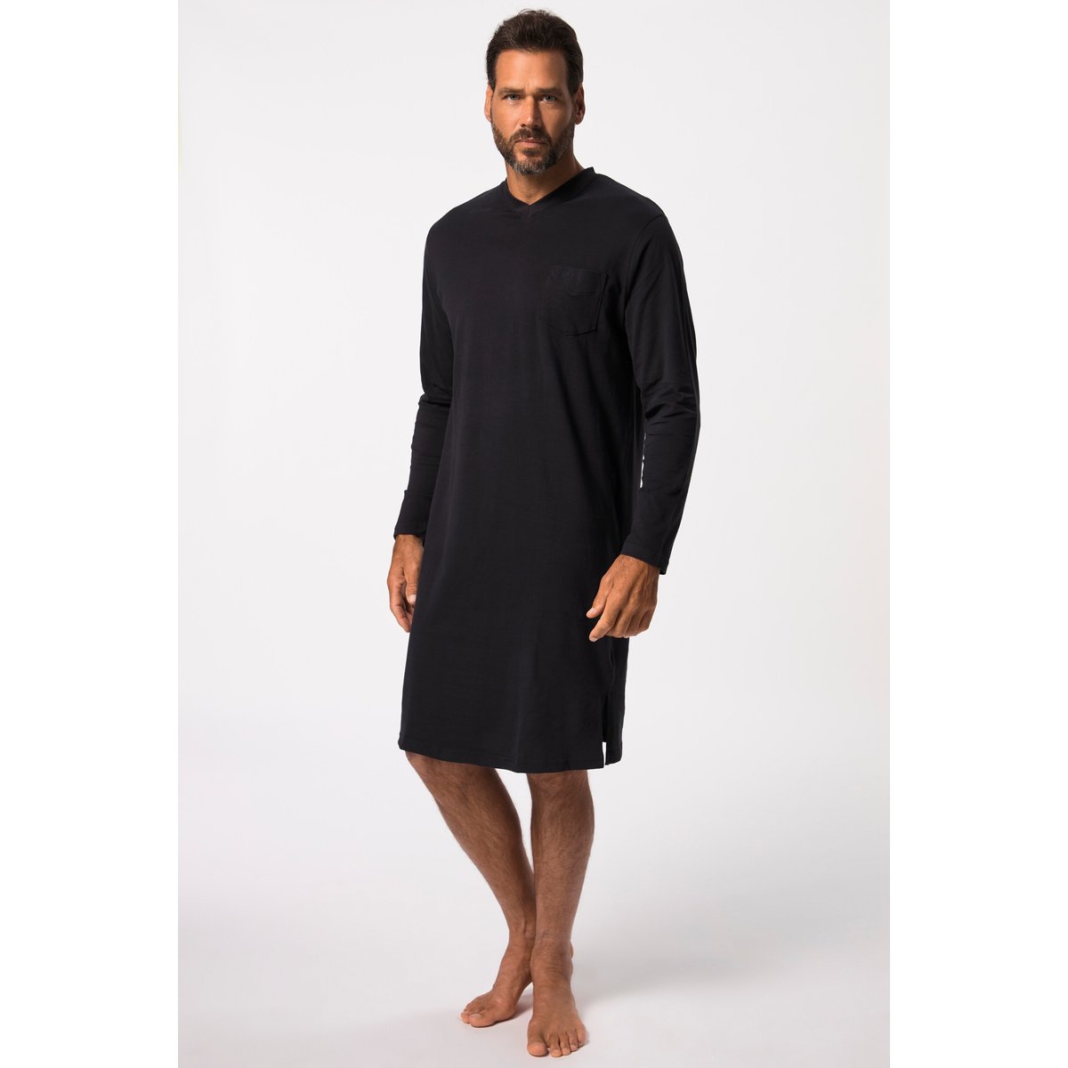 Lot de 2 chemises de nuit pour homme noir, JP1880
