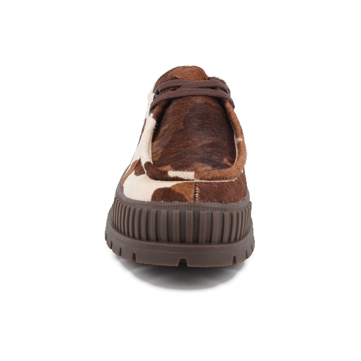 Pallashoxk Moc Wild Lace-Up Suede Loafers brown/white, PALLADIUM