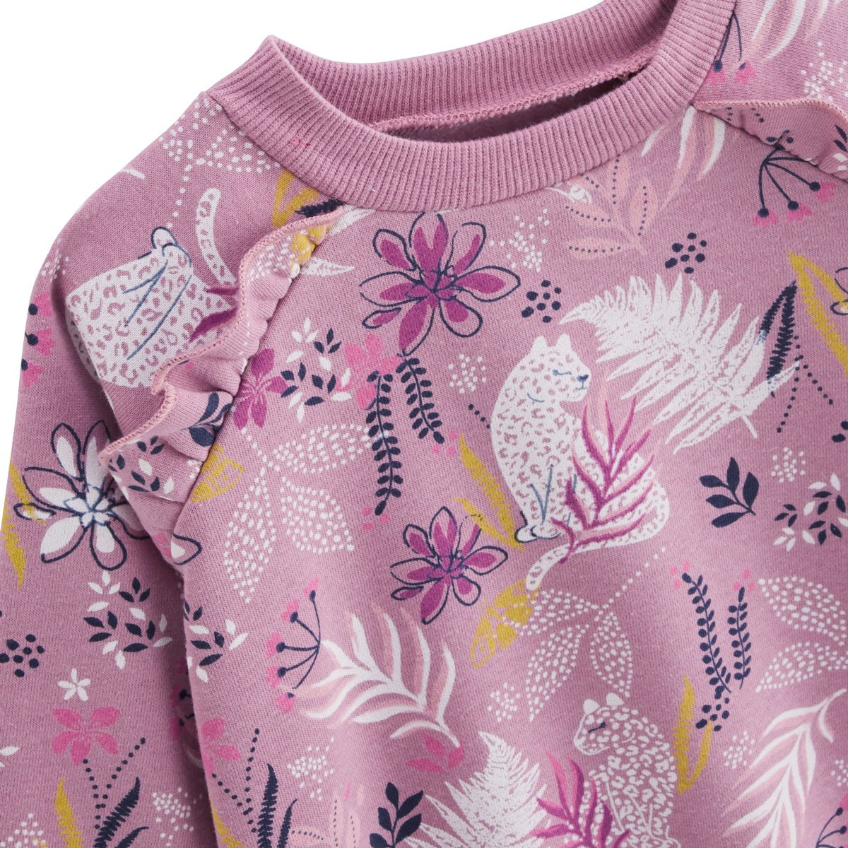 Robe enfant en molleton Louisa rose, PETIT BEGUIN