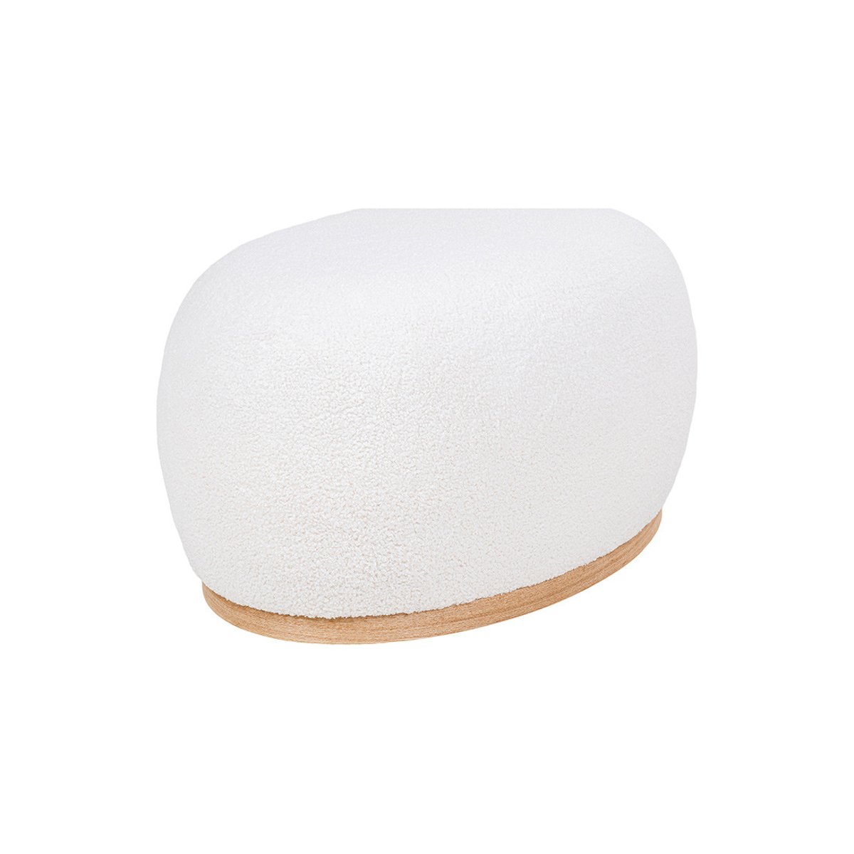 Pouf - AMY blanc, BEST MOBILIER