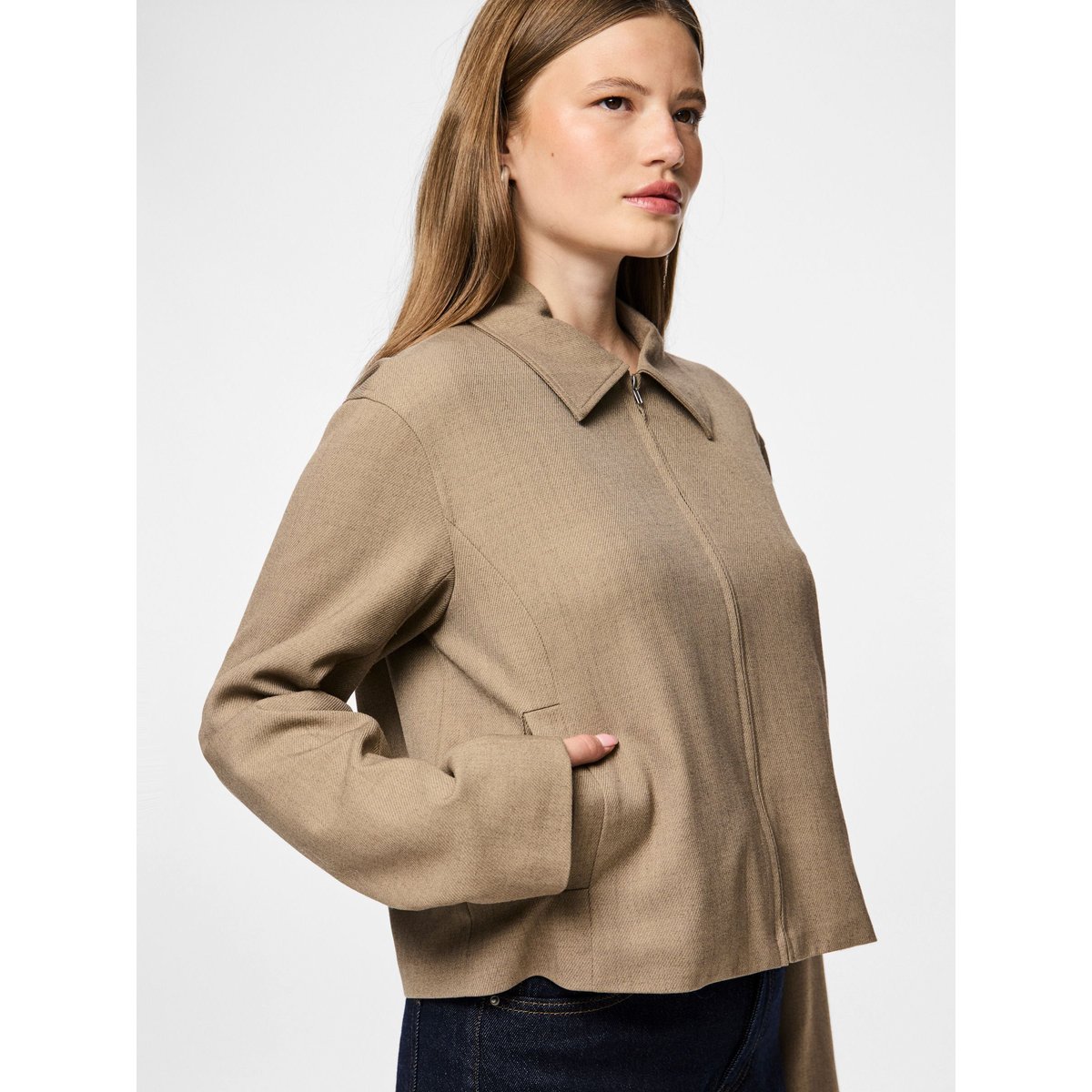 Blazer greige, PIECES