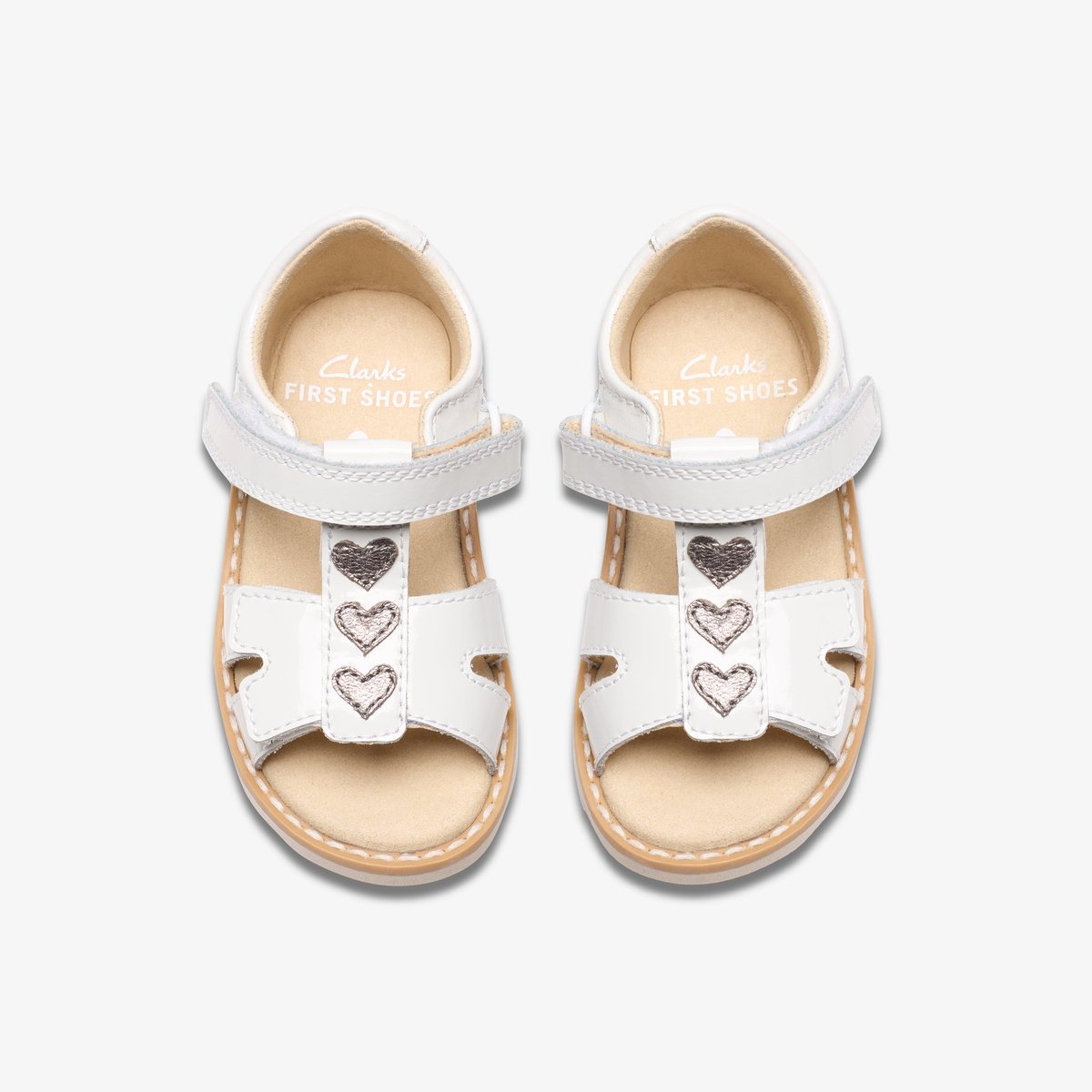 Sandales Brevet CROWN SKIP T blanc, CLARKS