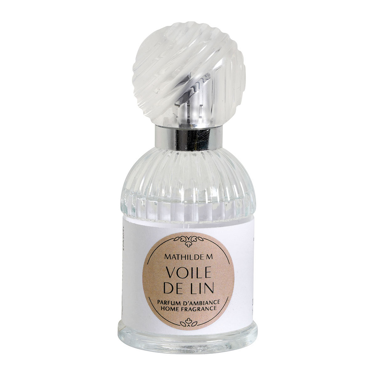 Coffret parfum et bougie Voile de Lin TRÉSOR DE FLEURS rose, MATHILDE M