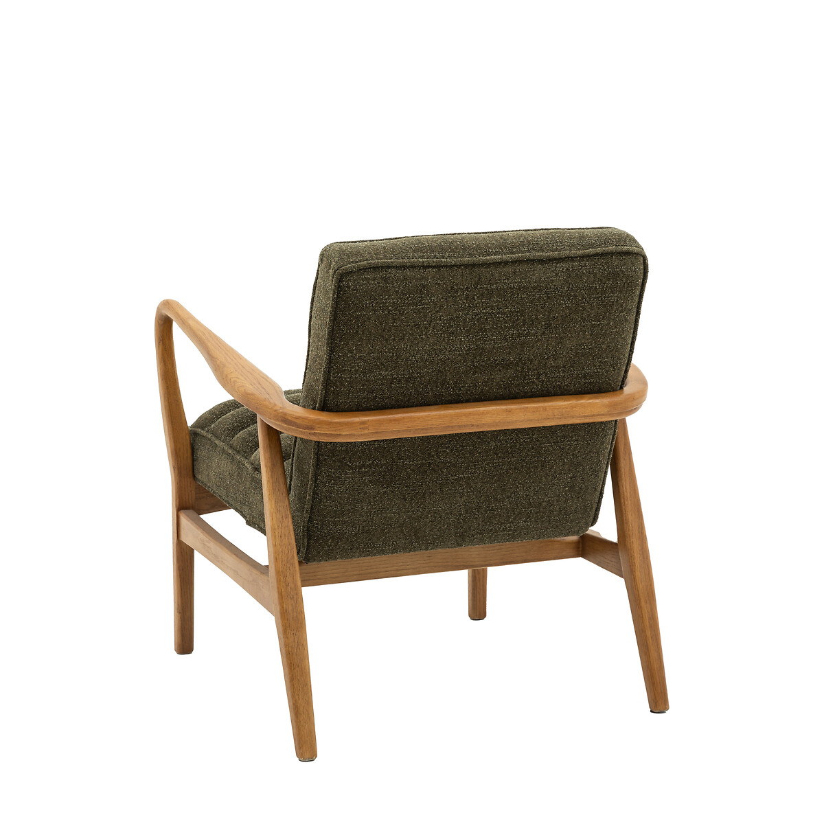 Fairfield Mid-Century Boucle Armchair with Solid Wood Frame green, ÉDITÉ