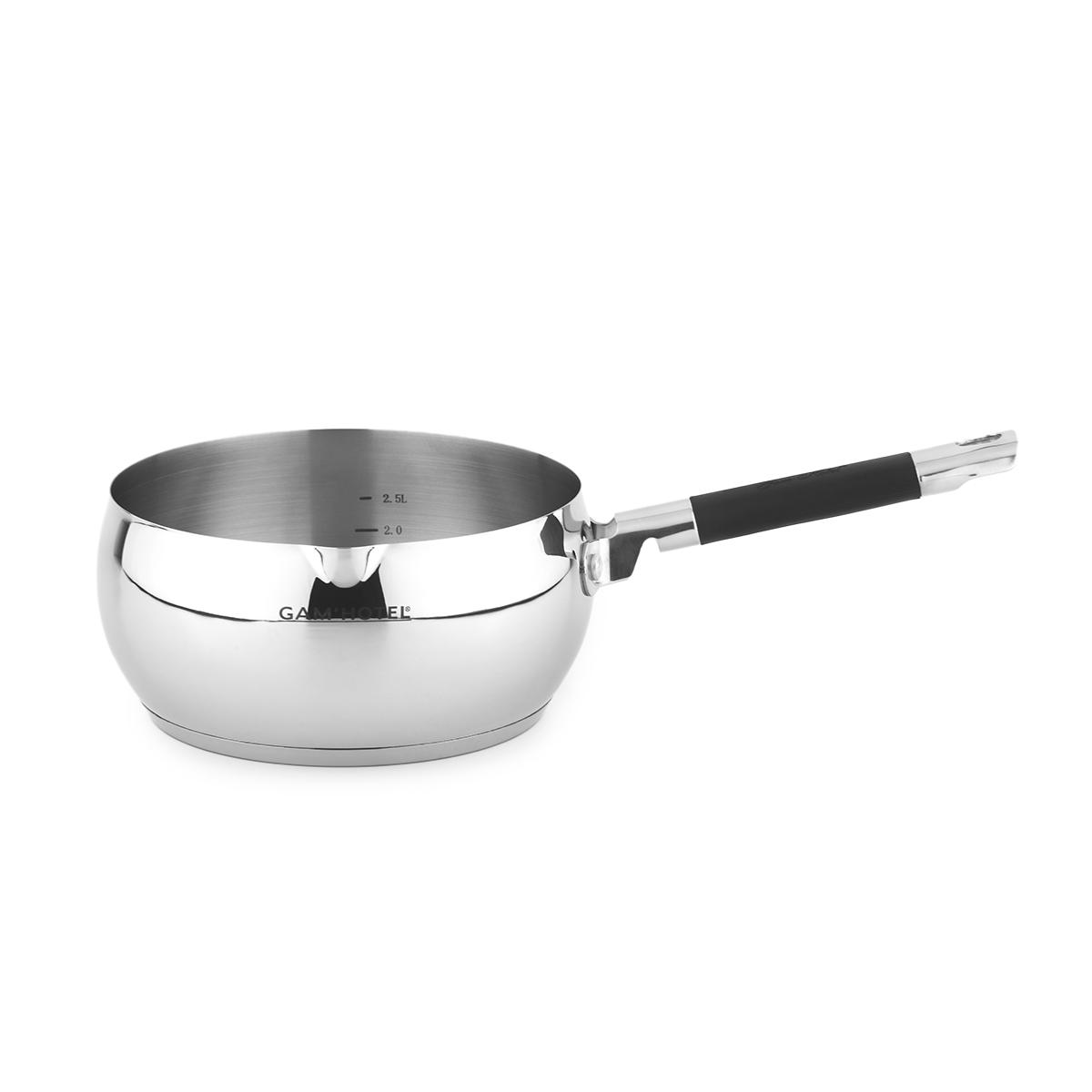 4 Casseroles 14/16/18/20cm - Inox induction couleur unique, GAM HOTEL