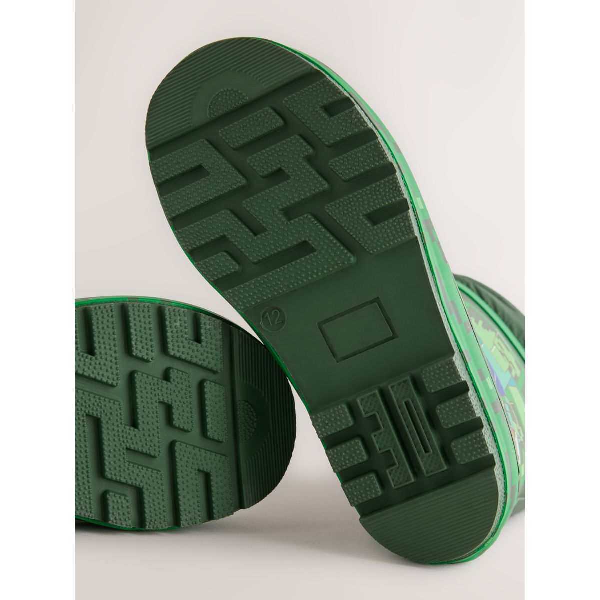 Bottes en caoutchouc à revers minecraft vert, NEXT