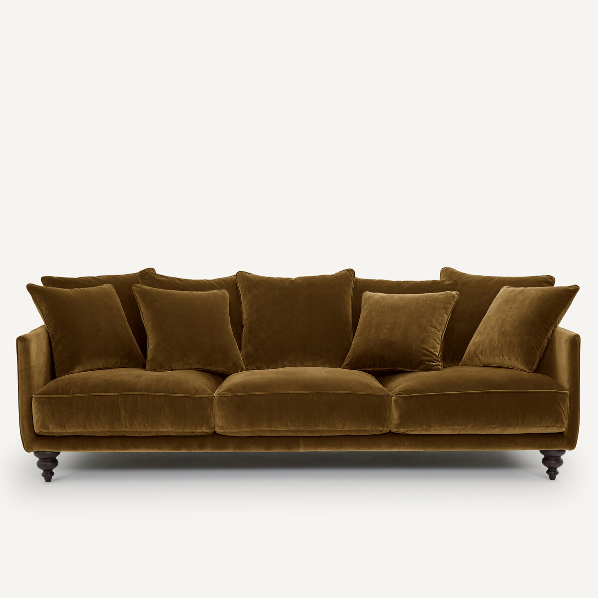 Canapé velours, Lazare bronze, AM.PM