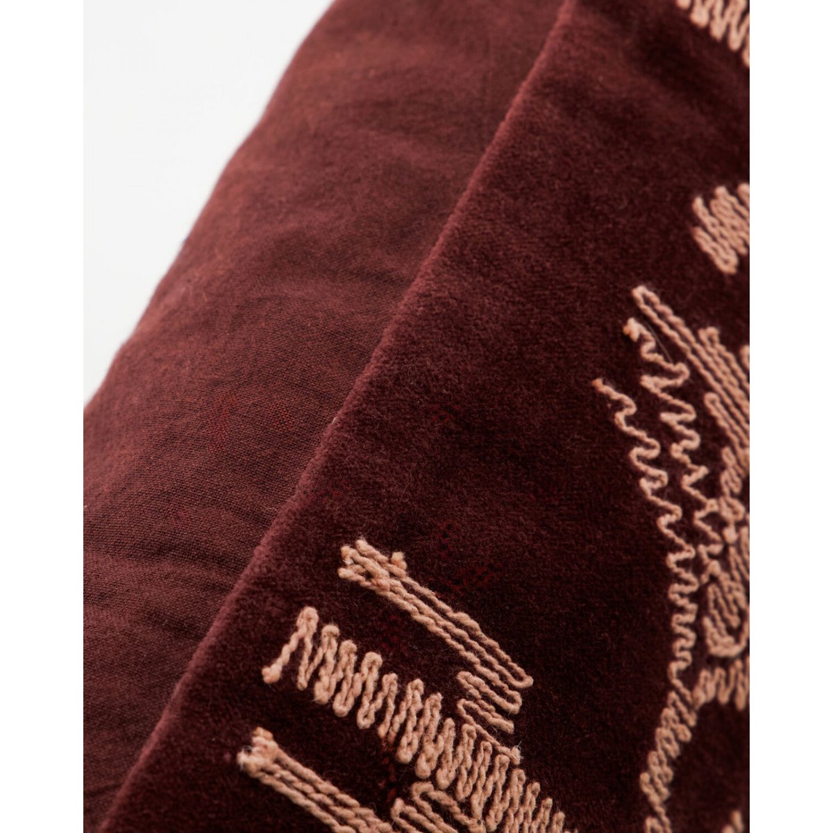Coussin en coton 60x40 cm Harlov marron, HOUSE DOCTOR