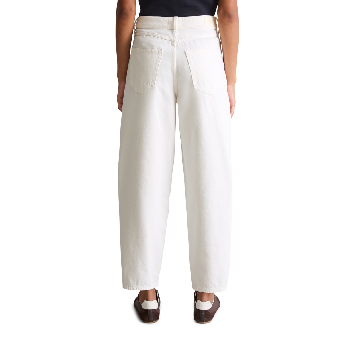 Jeans modèle Stine barrel cropped en denim rigide blanc, MARC O’POLO DENIM