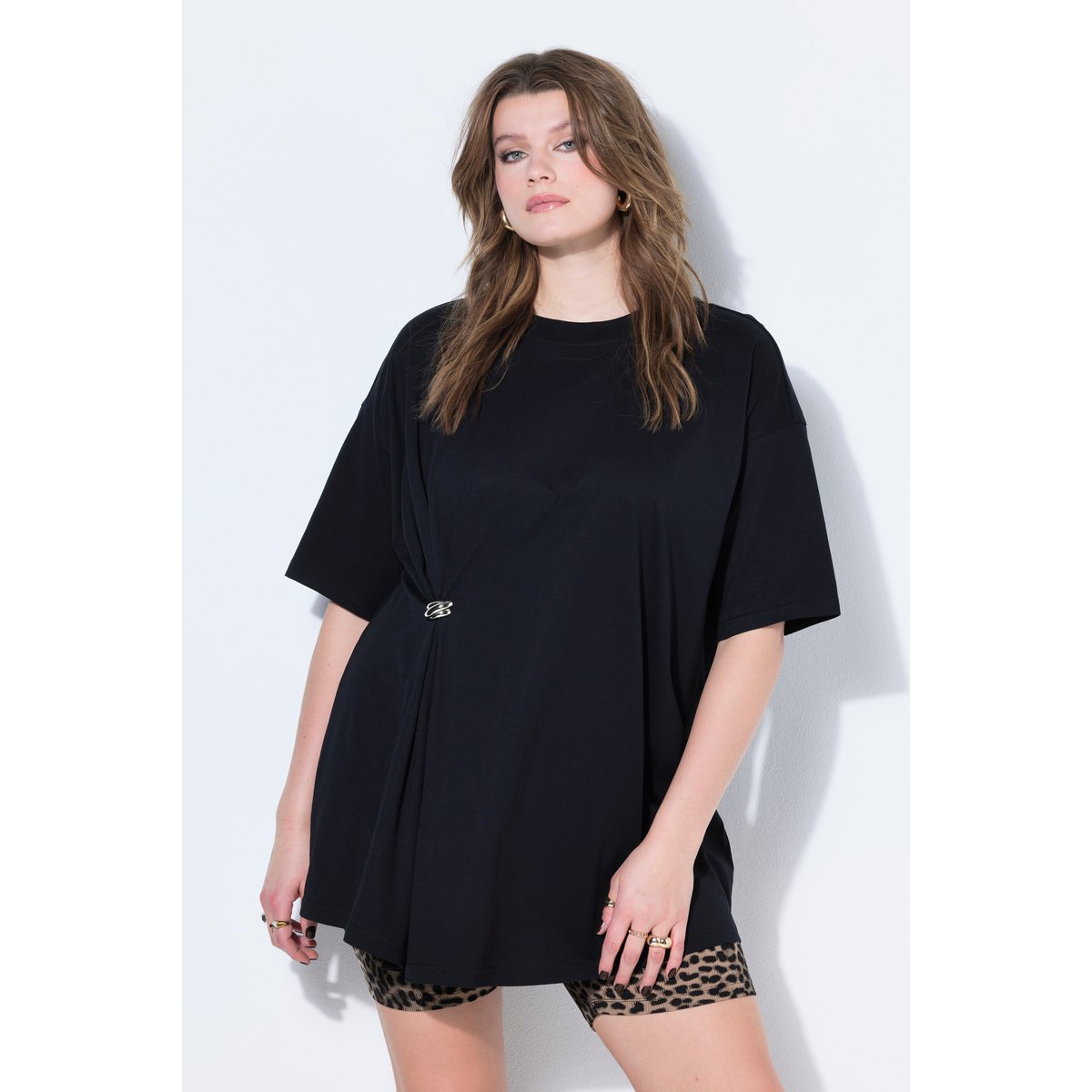 T-shirt oversize, nœud décoratif noir, STUDIO UNTOLD