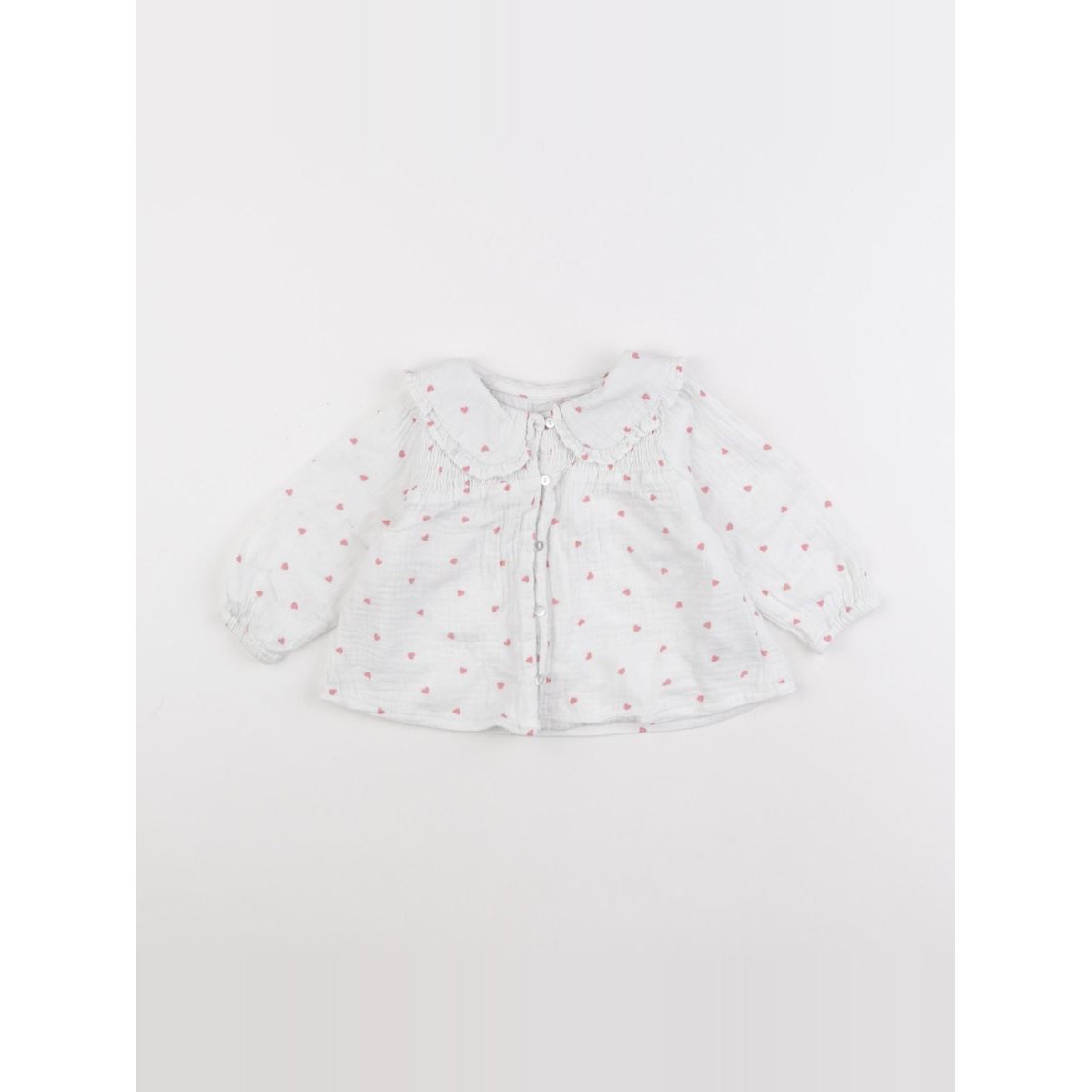 Blouse - Bon état blanc, rouge, VERTBAUDET