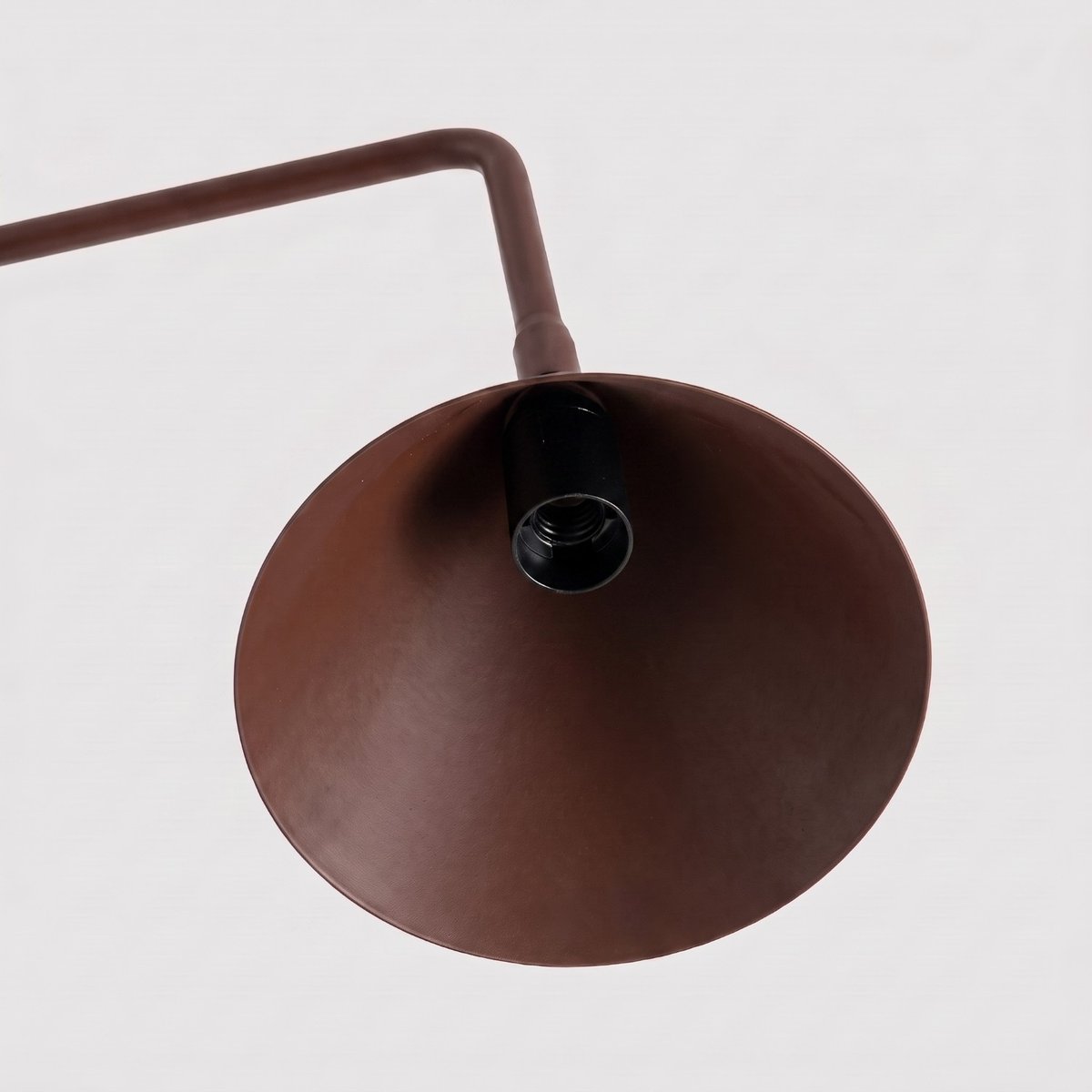 Lampe de bureau Acier Brun E14 1 Nox brun, EDEN