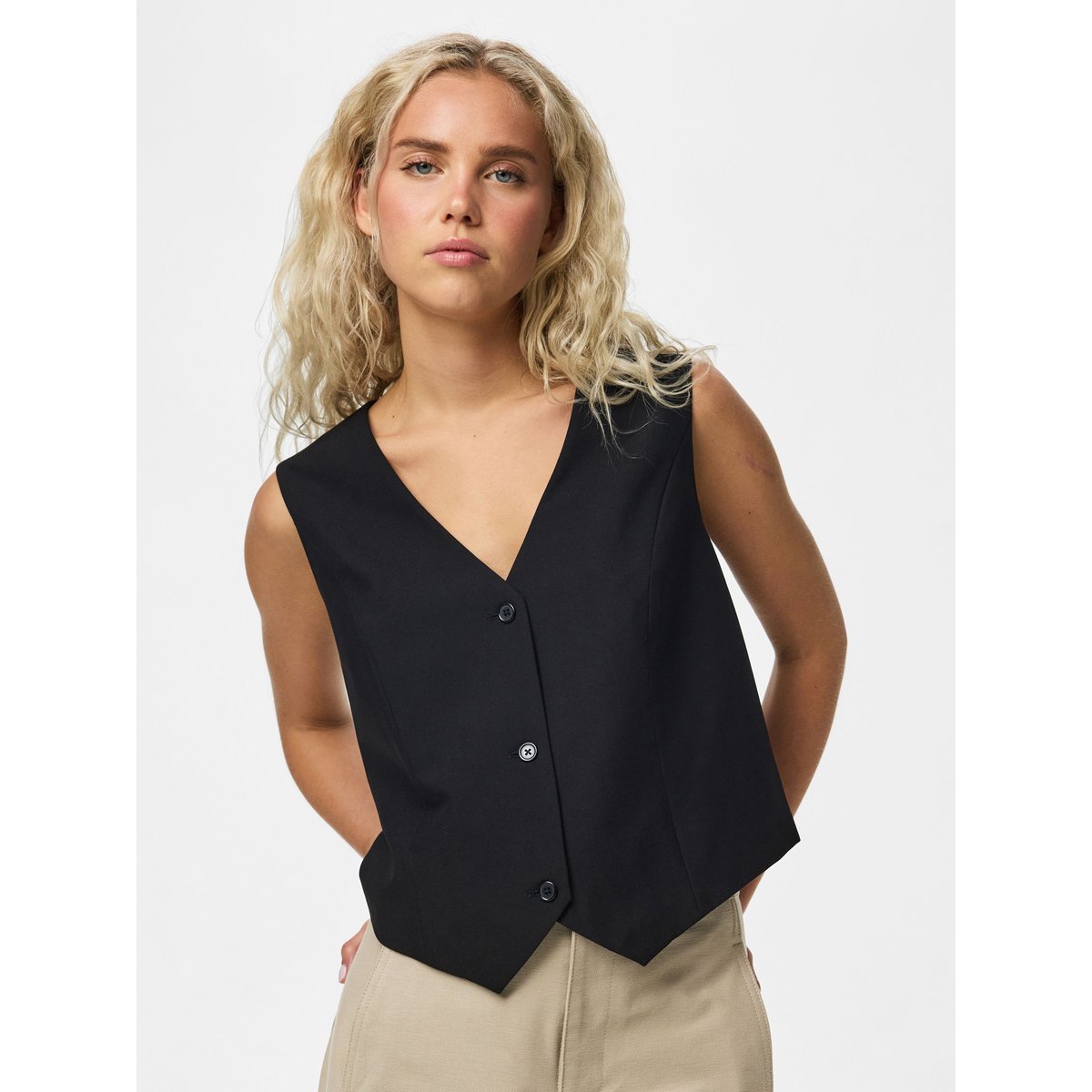 Gilet noir - black1, PIECES