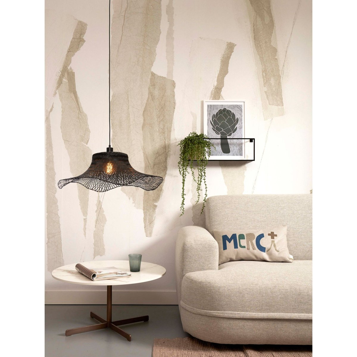 Lampe Suspendue Bambou IBIZA marron foncé, GOOD & MOJO