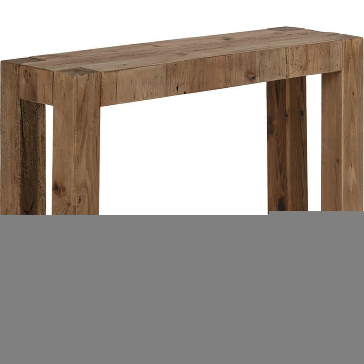 Console en pin recyclé, Style rustique naturel vieilli, RECOLLECTION