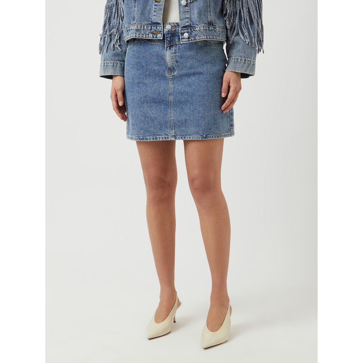 Jupe En Jean medium blue denim, YAS