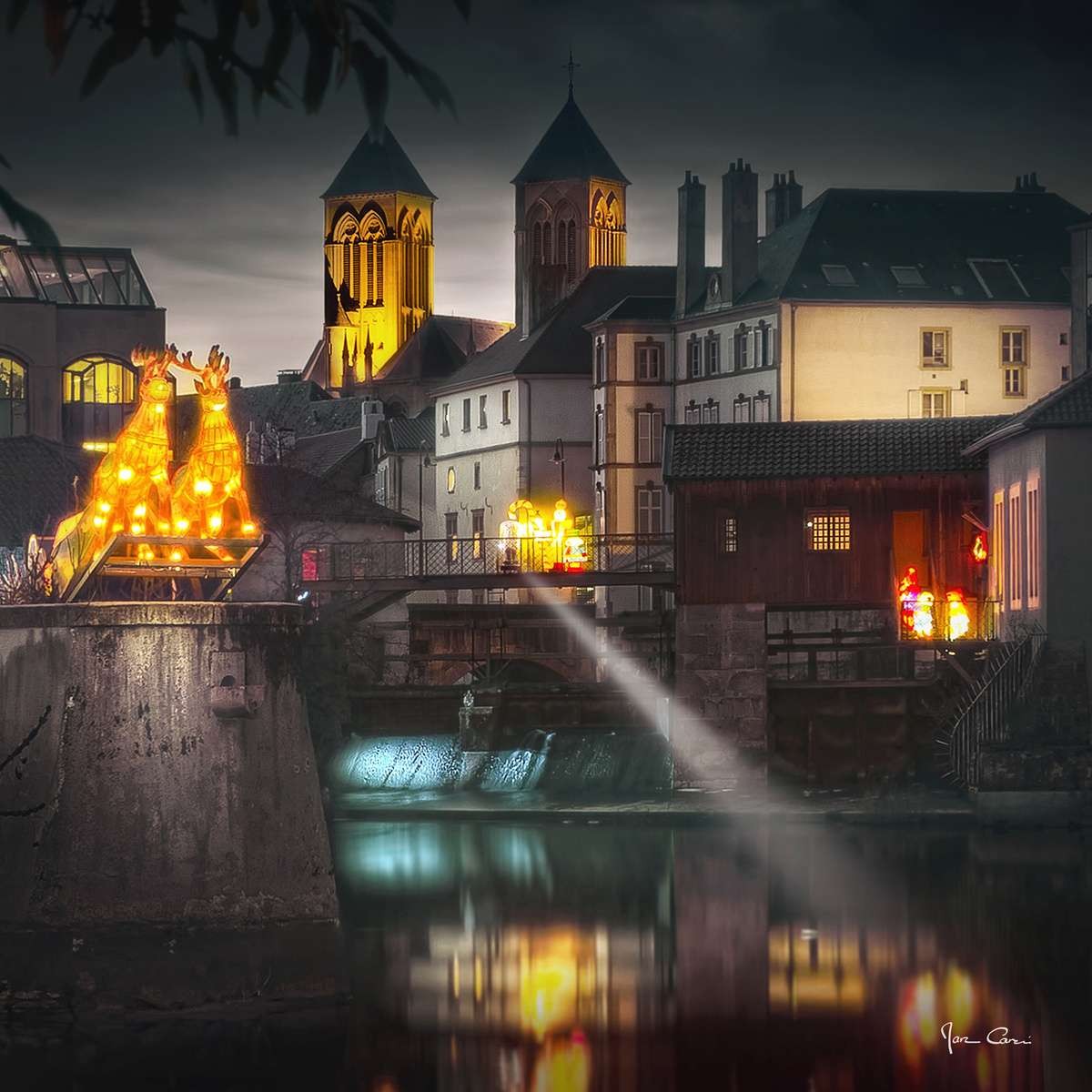 Tableau Mural Barrage Thermes Metz ARCHITECTURE tableau en verre synthétique, CEANOTHE