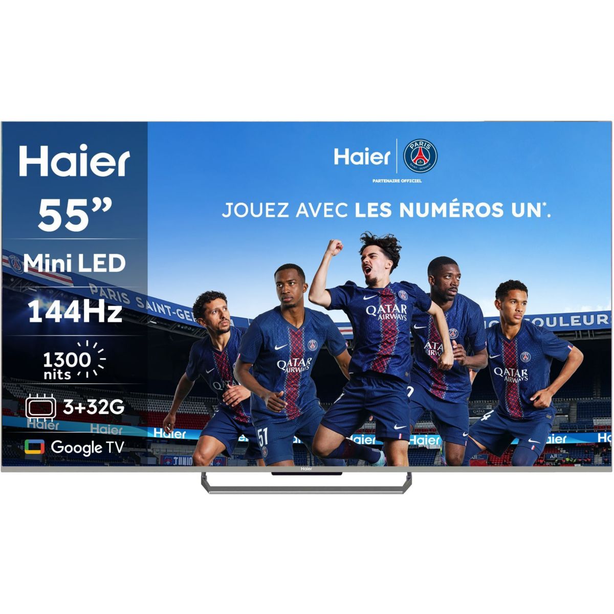 TV Mini LED H55M90EUX (2026) 55" (140 cm) couleur unique, HAIER