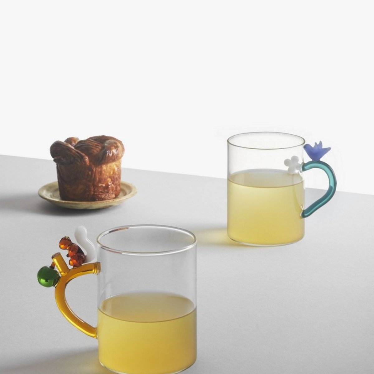 Mug verre écureuil FRUITS AND FLOWERS multicolore, ICHENDORF