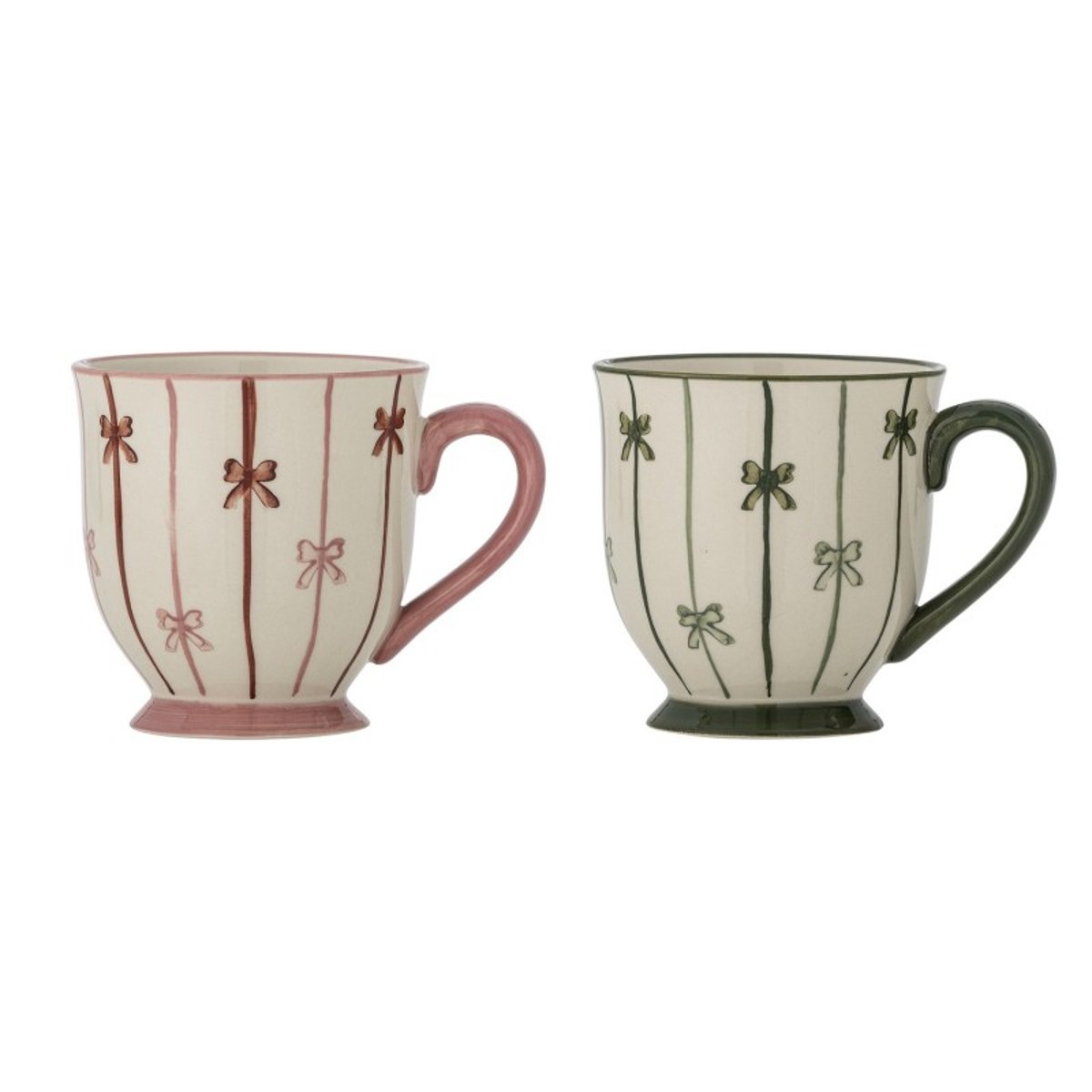 Mug grès décoré  Hope set de 2 multicolore, BLOOMINGVILLE