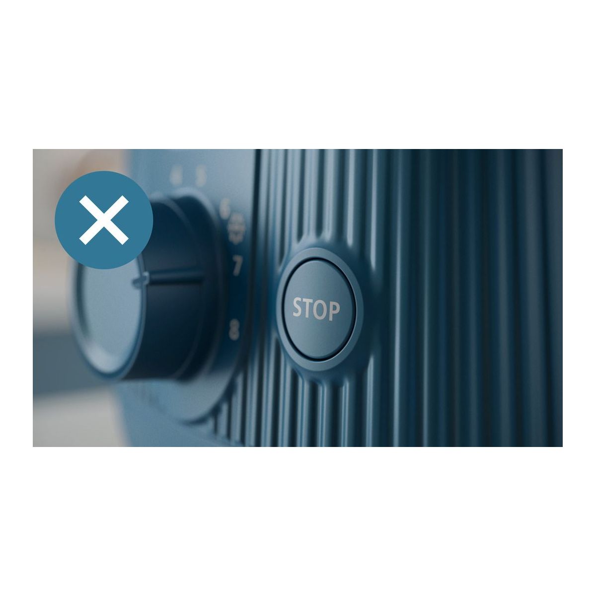 Grille-pain HD2511/70 Toaster bleu Série 3000, 2 fentes, 900W couleur unique, PHILIPS