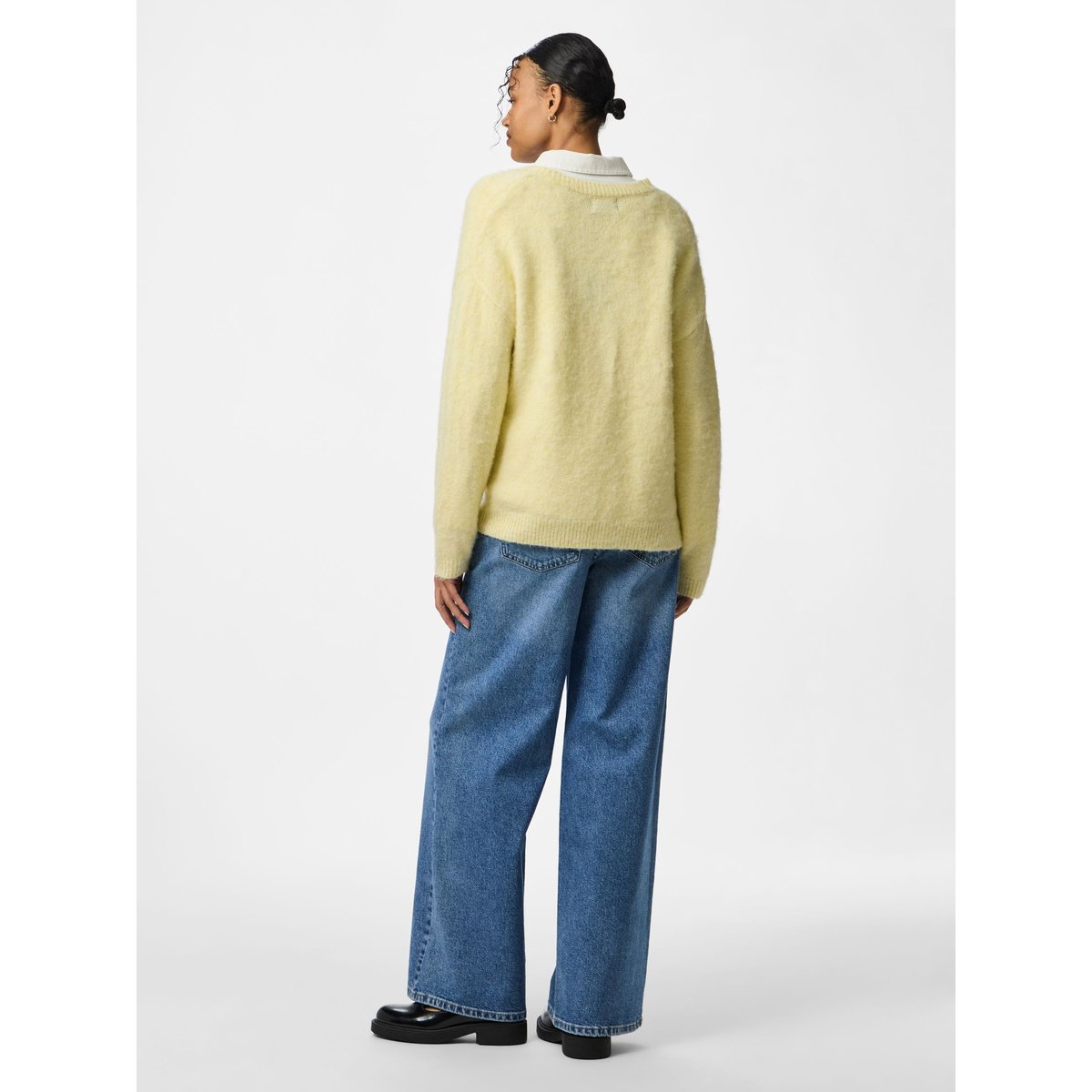 Cardigan En Maille jaune - french vanilla, PIECES