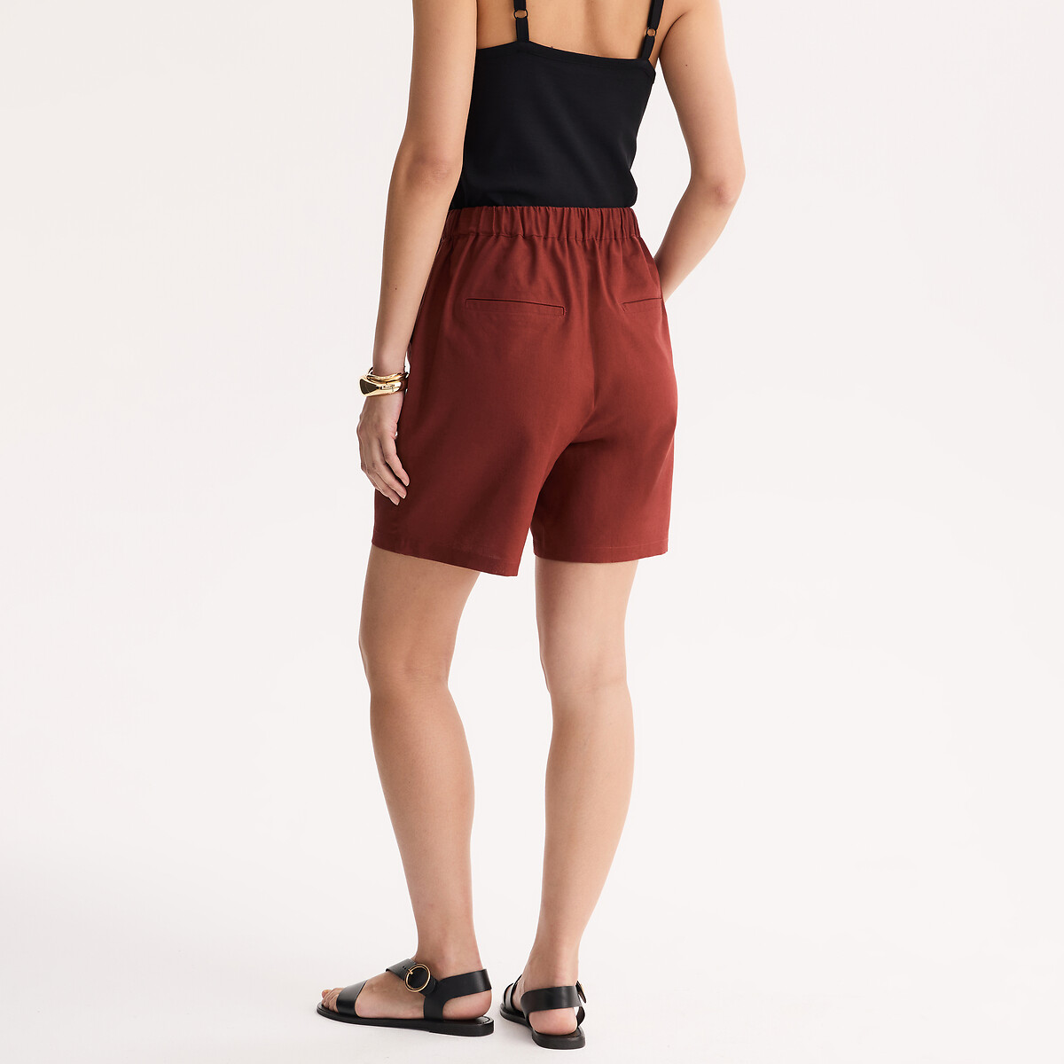 Short lin majoritaire marron rougi, ANNE WEYBURN