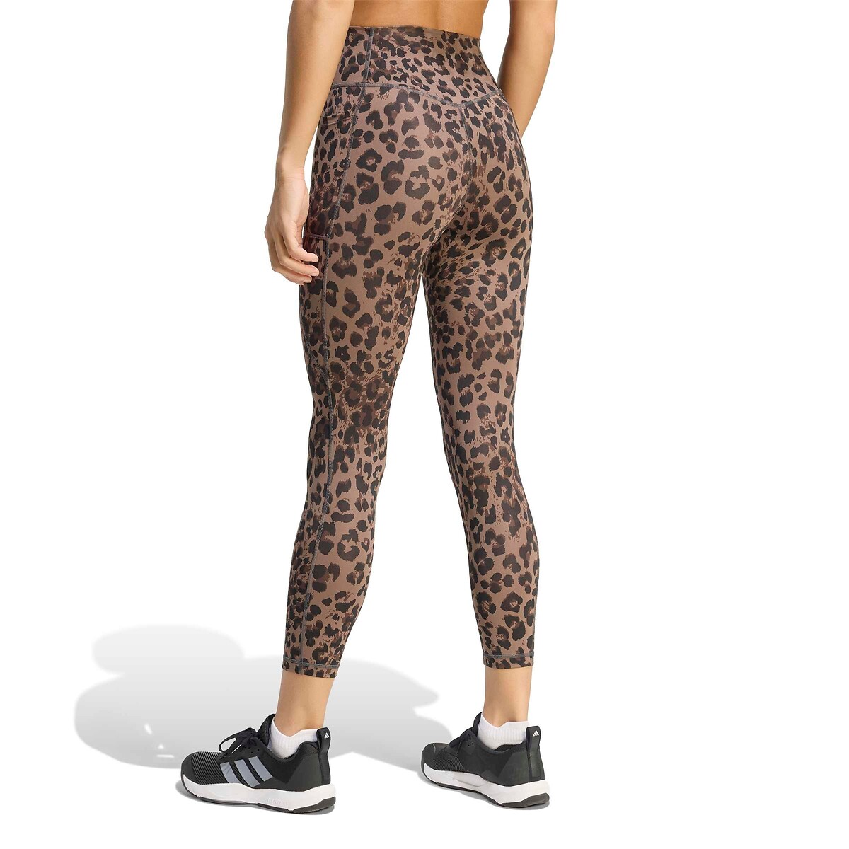 Legging de sport imprimé imprimé léopard, adidas Performance