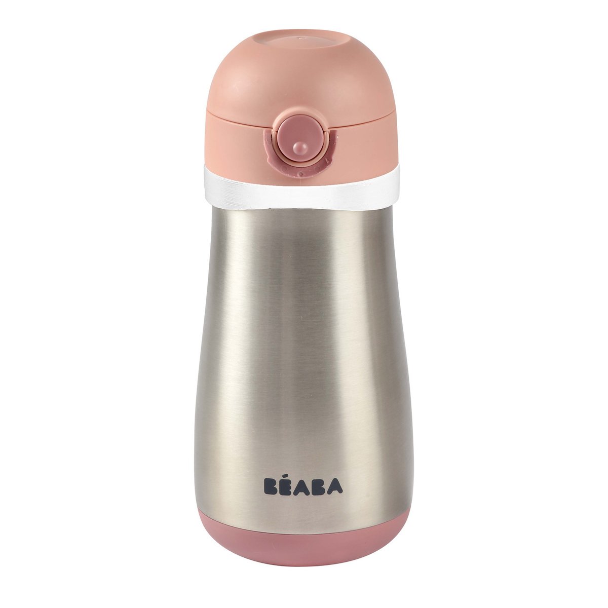 Gourde inox d'apprentissage nomade 350 ml rose ancienne, BEABA